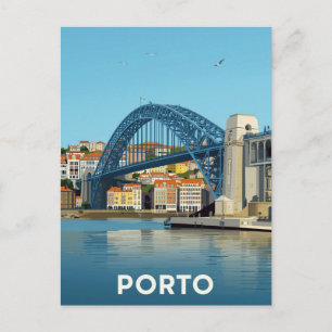 Brug van Porto Douro Rivier Stadsgezicht Briefkaart