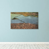 Brug van San Francisco-Oakland Canvas Afdruk (Insitu (Houten vloer))