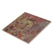 Brug van schepen, gebroken door Akbar (r.1556-1605 Tegeltje (Zijkant)