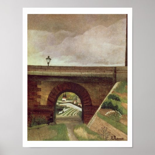Brug van Sevres (olie op canvas) Poster (Voorkant)