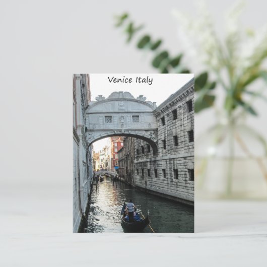 Brug van Sighs Venice Briefkaart (Staand voorkant)
