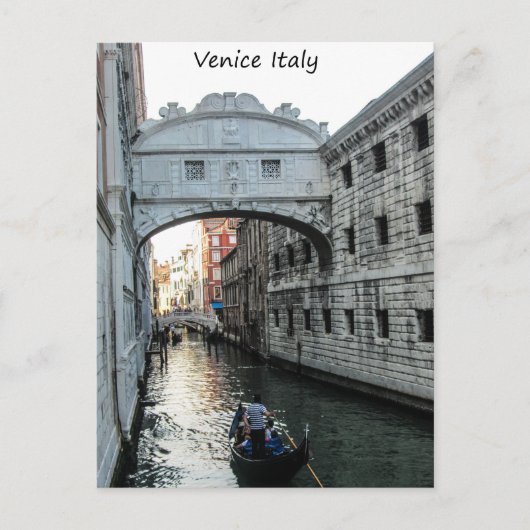 Brug van Sighs Venice Briefkaart (Voorkant)