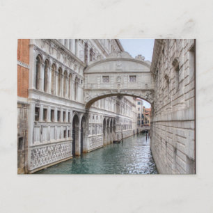 Brug van Sighs Venice Italië Briefkaart