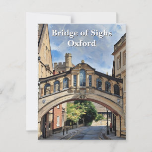 Brug van Zuchten in Oxford Acryl Schilderen Briefkaart