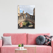 Brug van Zuchten in Oxford Canvas Afdruk (Insitu (Woonkamer))