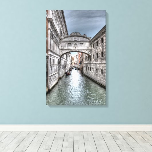 Brug van Zuchten in Venetië Italië Canvas Afdruk (Insitu (Houten vloer))