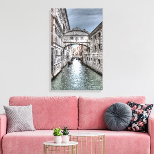 Brug van Zuchten in Venetië Italië Canvas Afdruk (Insitu (Woonkamer))