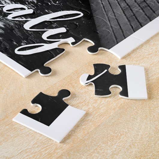 Brug van Zuchten Venetië Italië Zwart-wit Foto Legpuzzel (Zijkant)