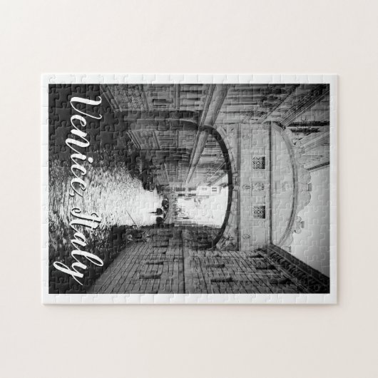 Brug van Zuchten Venetië Italië Zwart-wit Foto Legpuzzel (Horizontaal)