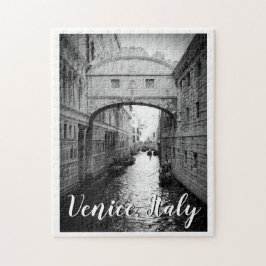 Brug van Zuchten Venetië Italië Zwart-wit Foto Legpuzzel