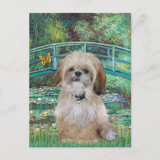 Brug (verticaal) - Shih Tzu (P) Briefkaart (Voorkant)