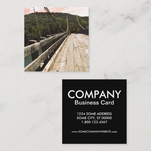 brug vierkante visitekaartje (Voorkant / Achterkant)