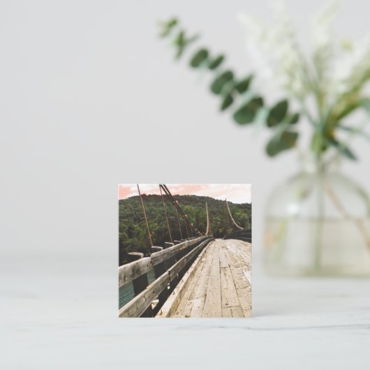 brug vierkante visitekaartje (Staand voorkant)