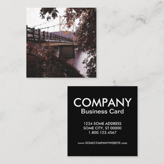 brug vierkante visitekaartje (Voorkant / Achterkant)