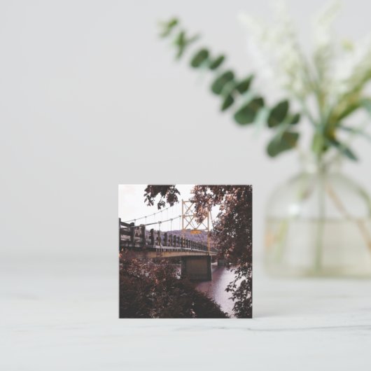 brug vierkante visitekaartje (Staand voorkant)