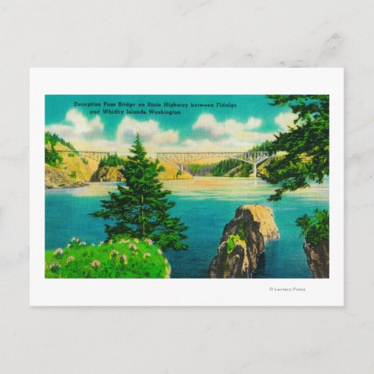 Brug voor de misleiding, Fidalgo en Whidby Island Briefkaart (Voorkant)