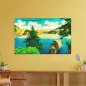 Brug voor de misleiding, Fidalgo en Whidby Island Canvas Afdruk (Insitu (Woonkamer))