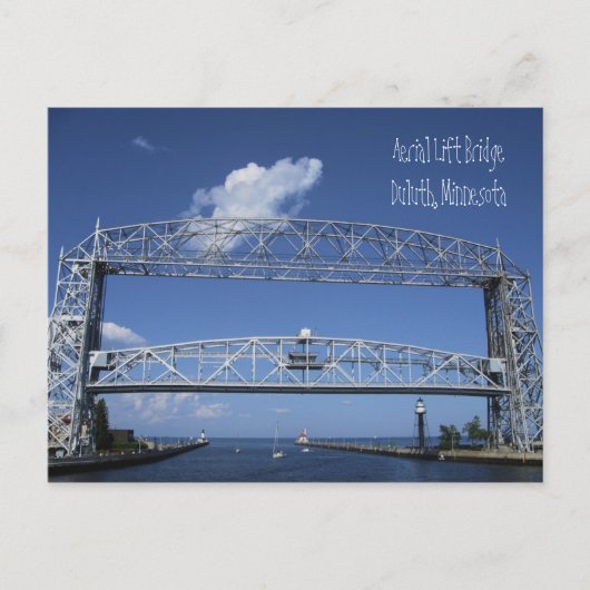 Brug voor luchtliften/Duluth, Minnesota Briefkaart (Voorkant)