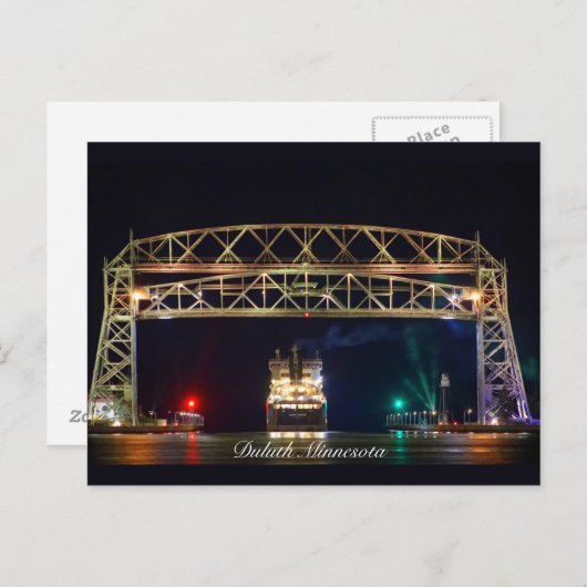 Brug voor luchtliften en vervoer van Algoma Briefkaart (Voorkant / Achterkant)