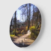 Brug voor sprokenbossen grote klok (Hoek)