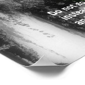 Brug Wees Jezelf Inspirerende Quote Poster (Hoek)