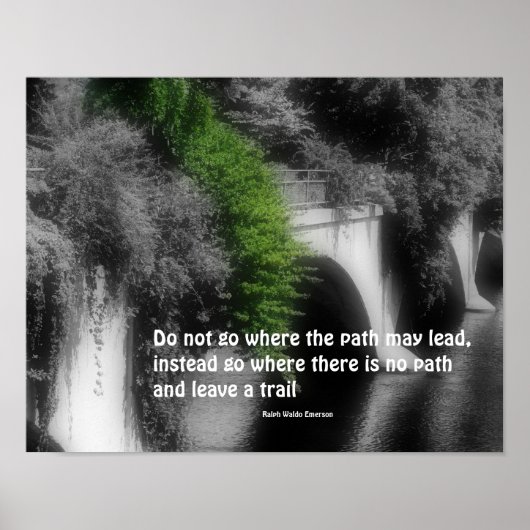 Brug Wees Jezelf Inspirerende Quote Poster (Voorkant)