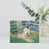 Brug-Wheaten Terrier 1 Briefkaart (Staand voorkant)