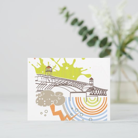 Brugbrug Briefkaart (Staand voorkant)