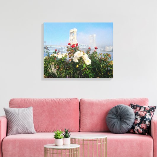 brugcanvas canvas afdruk (Insitu (Woonkamer))