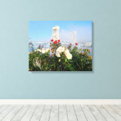 brugcanvas canvas afdruk (Insitu (Houten vloer))