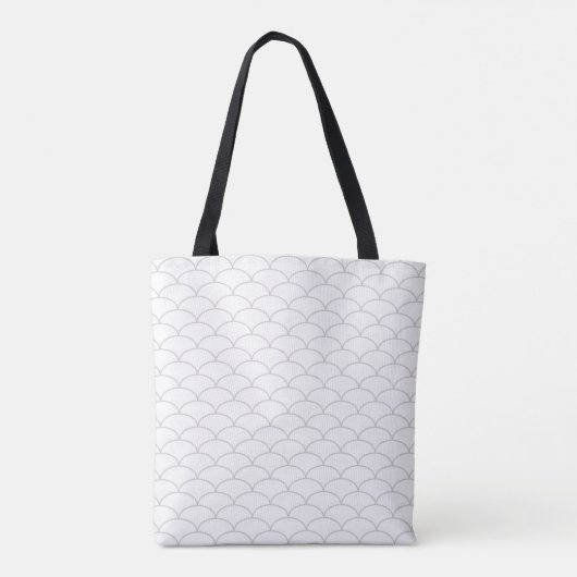 Brugdenroze en wit tote bag (Achterkant)
