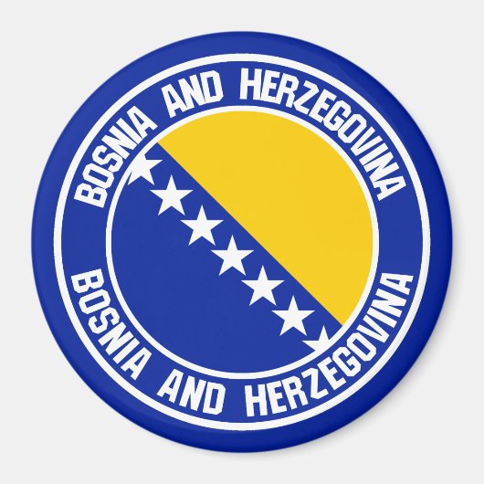 BrugEmblem van de Ronde van Bosnië en Herzegovina Magneet (Voorkant)