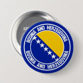 BrugEmblem van de Ronde van Bosnië en Herzegovina Ronde Button 7,6 Cm (Voorkant /achterkant)