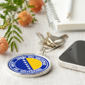 BrugEmblem van de Ronde van Bosnië en Herzegovina Sleutelhanger (Zijkant)