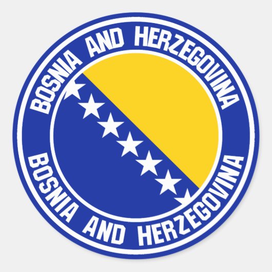 BrugEmblem van de Ronde van Bosnië en Herzegovina Sticker (Voorkant)