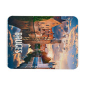 Bruges Belgique Photo Vintage Magneet (Horizontaal)