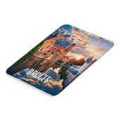 Bruges Belgique Photo Vintage Magneet (Linkerzijde)