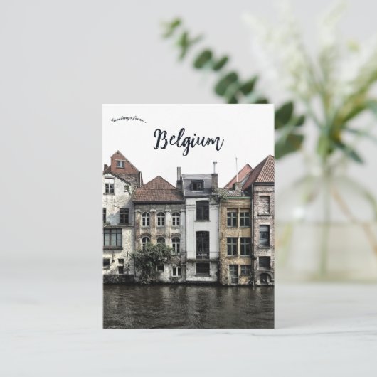 Bruges Belgium Briefkaart (Staand voorkant)