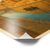 Bruges Belgium Illustration Travel Art Foto Afdruk (Hoek)