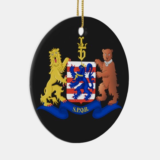 Bruges Belgium kerstversiering Keramisch Ornament (Rechts)