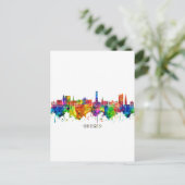 Bruges Belgium Skyline Feestdagenkaart (Staand voorkant)