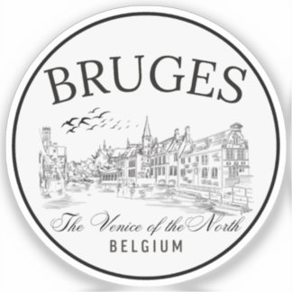 Bruges Belgium – The Venice of the North Sticker