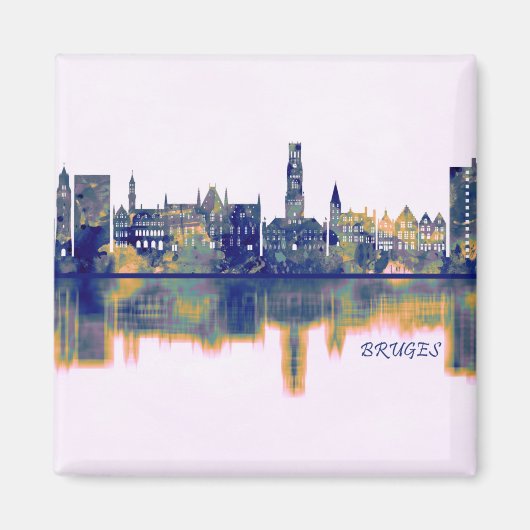 Bruges Skyline Magneet (Voorkant)