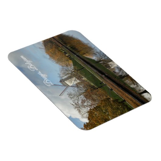 Bruges Windmills Autumn Reflections  Magneet (Rechterzijde)