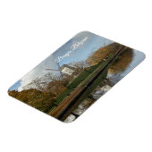 Bruges Windmills Autumn Reflections  Magneet (Linkerzijde)