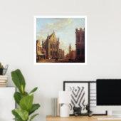 Brugge, 1824 (olie op het paneel) poster (Thuiskantoor)