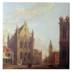 Brugge, 1824 (olie op het paneel) tegeltje