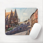 Brugge Aftermiddag Impressionistische Waterverf Pa Muismat (Met muis)