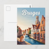 Brugge België Briefkaart (Voorkant / Achterkant)