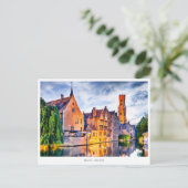 Brugge, België Feestdagenkaart (Staand voorkant)